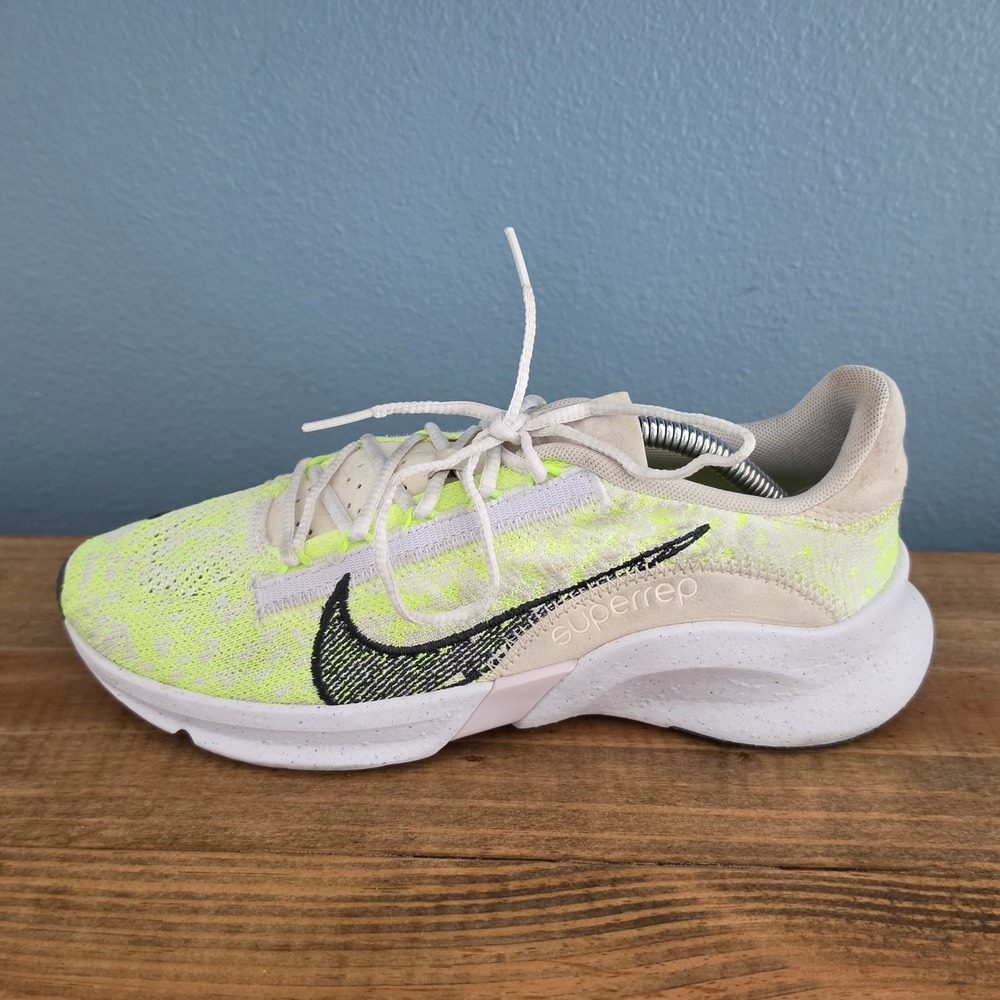 Nike Womens SuperRep Go 3 Flynet Next Nature Sneaker White green DH3393-175 Sz 7 - Picture 14 of 16
